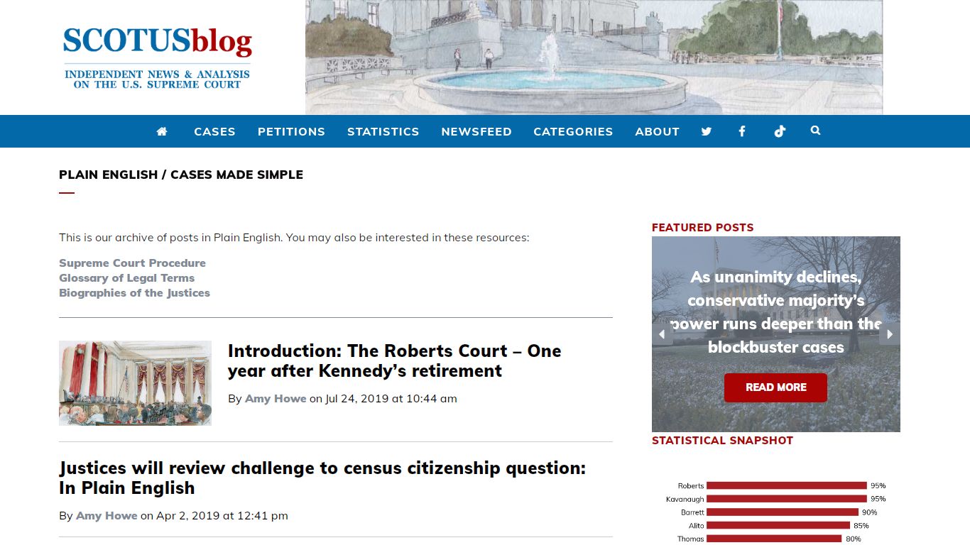 Plain English / Cases Made Simple - SCOTUSblog